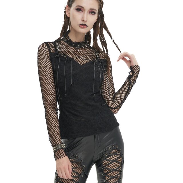 Devil Fashion Ladies Punk Longsleeve Cynical