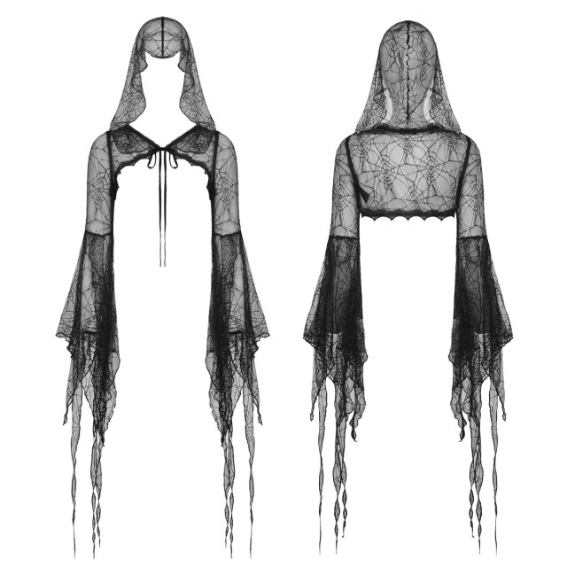 Dark In Love lace bolero Spinster with hood