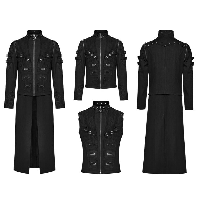 Punk Rave Convertible Coat Villain
