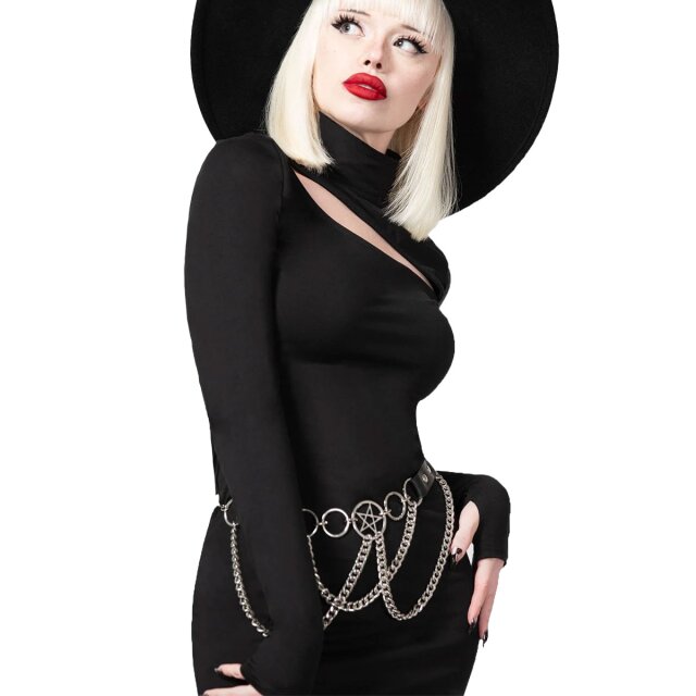 KILLSTAR Astaroth Langarm-Kleid L