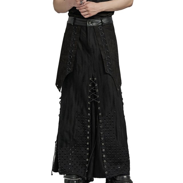 PUNK RAVE langer Gothic-Herrenrock Adrenalin 3XL
