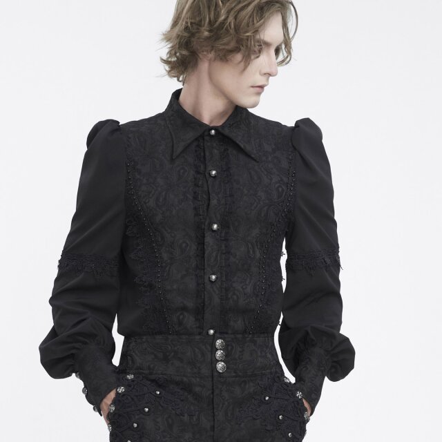 Victorian-Goth Devil Fashion Shirt Civilised Monster