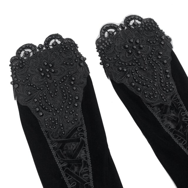 Devil Fashion long Victorian Goth fringed sleeves