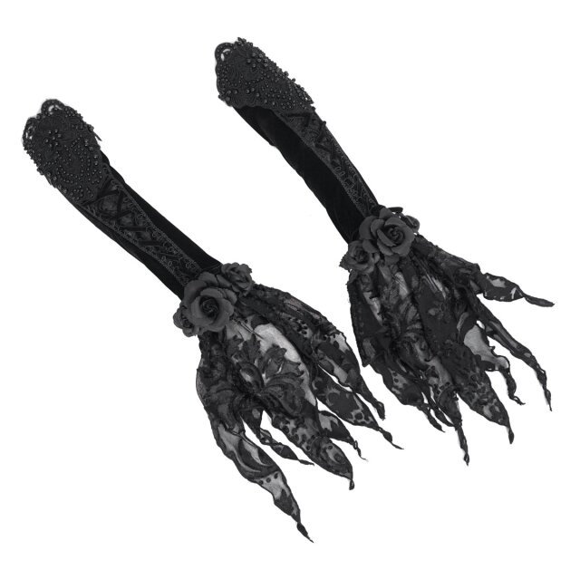 Devil Fashion long Victorian Goth fringed sleeves