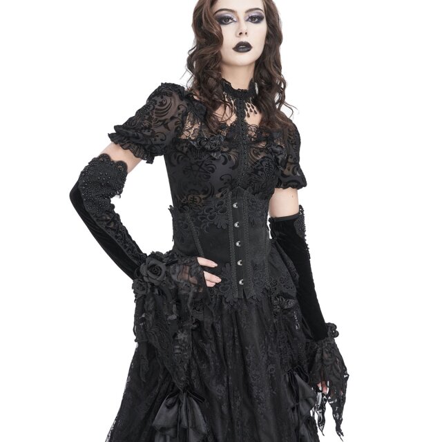 Devil Fashion long Victorian Goth fringed sleeves