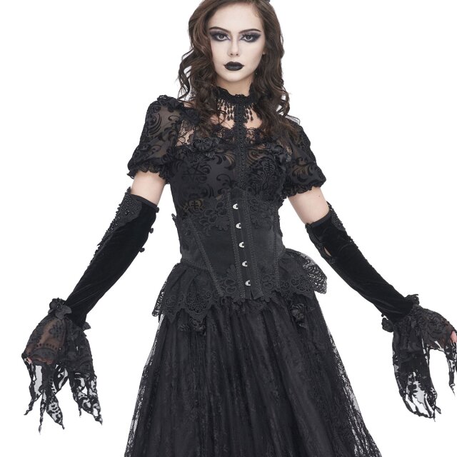 Devil Fashion long Victorian Goth fringed sleeves