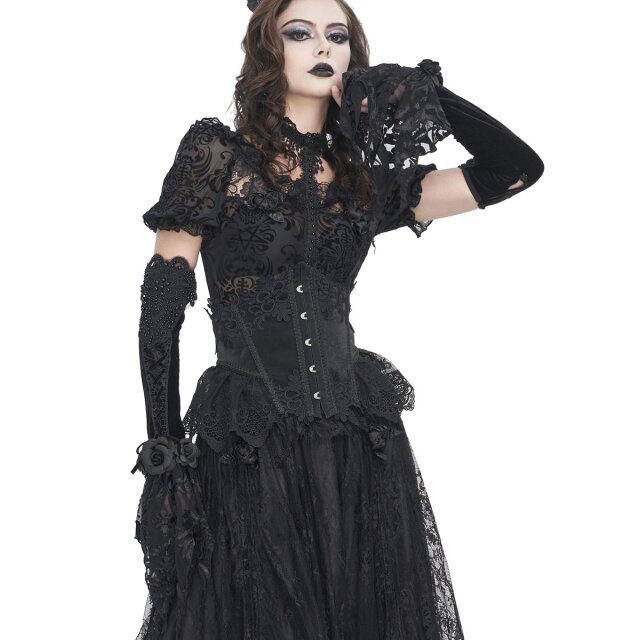 Devil Fashion long Victorian Goth fringed sleeves