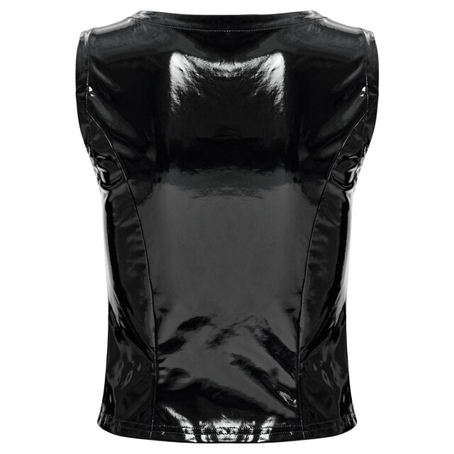 PUNK RAVE Cyber vinyl waistcoat Nexus