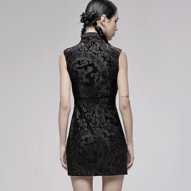 PUNK RAVE Asian Goth Minikleid Dragons Bride