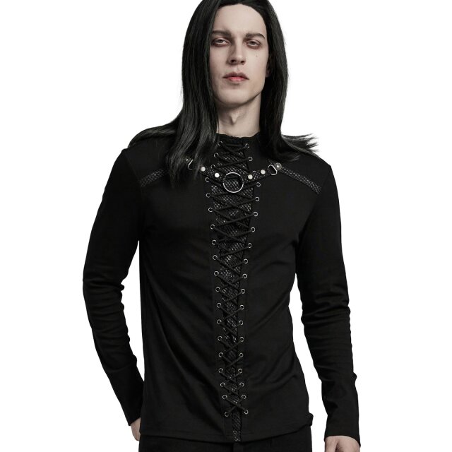 Punk Rave longsleeve Mogon with mesh and lacing