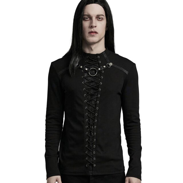 Punk Rave longsleeve Mogon with mesh and lacing