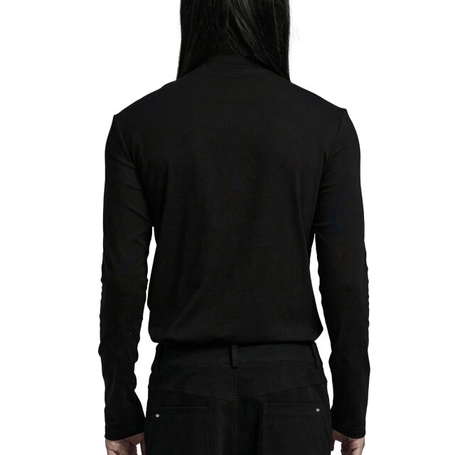 Punk Rave Longsleeve Mogon mit Netz und Schnürung XXL/3XL