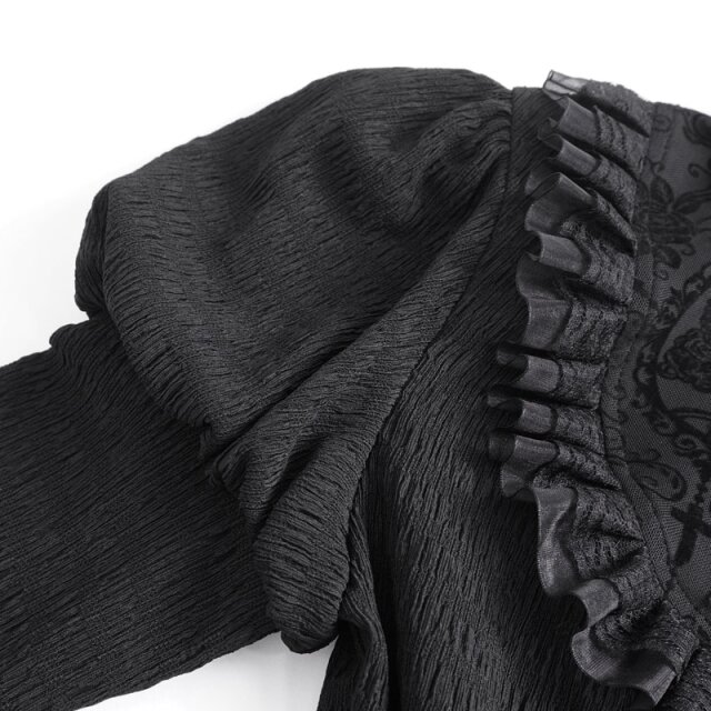 Devil Fashion Romantische Langarmbluse Baroque sovereign