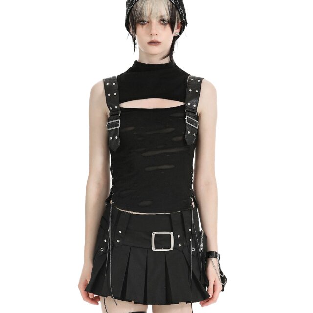 Dark In Love zerfetztes Tanktop Cut Me Out