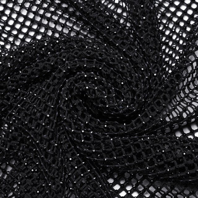Punk Rave fishnet bodysuit Moonlit Beats with epaulettes