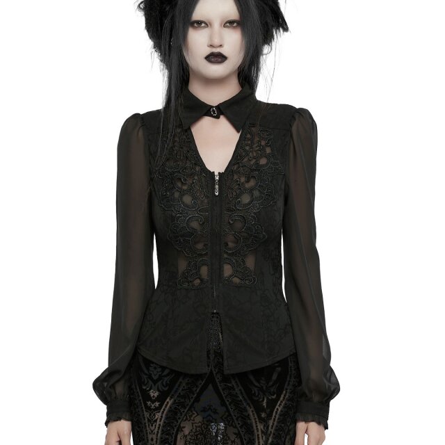 Punk Rave semi-transparent gothic blouse Sweet Temptation