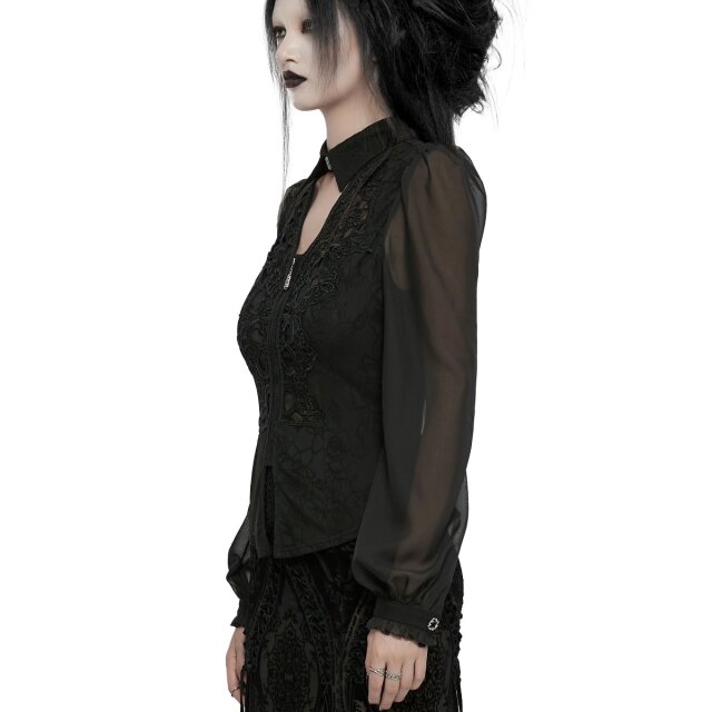 Punk Rave semi-transparent gothic blouse Sweet Temptation