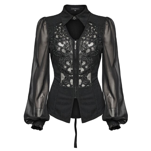 Punk Rave semi-transparent gothic blouse Sweet Temptation