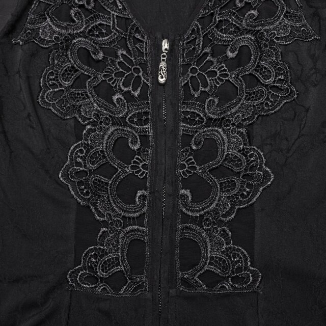 Punk Rave semi-transparente Gothic-Bluse Sweet Temptation S