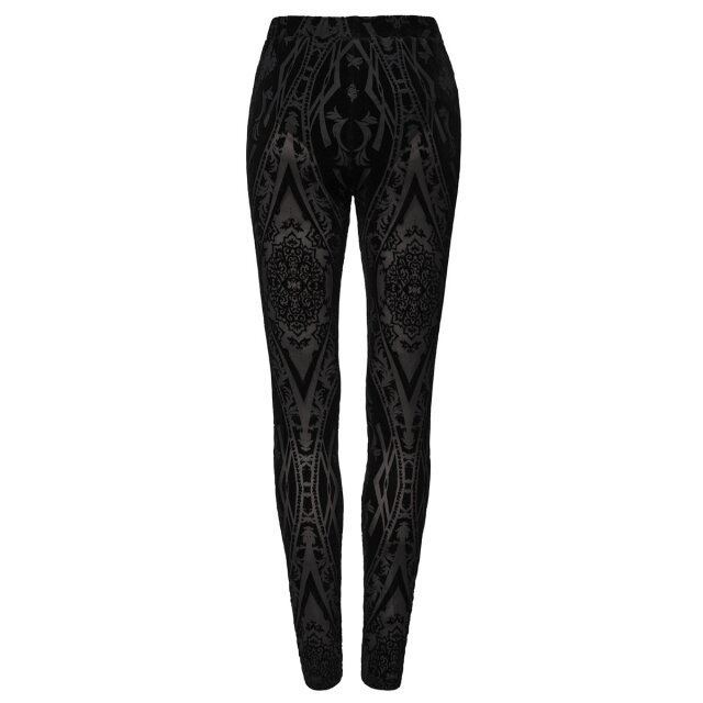 Punk Rave Mesh Leggings Palazzo Nero