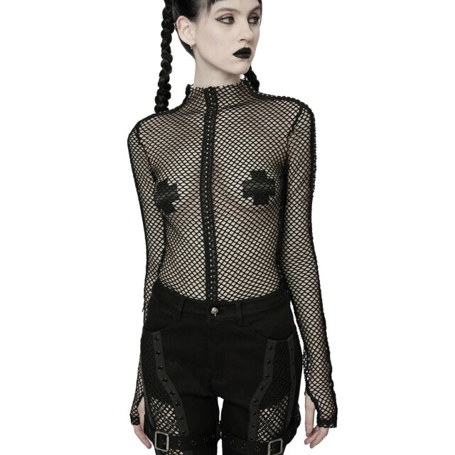Punk Rave ladies mesh shirt Darkness Falls