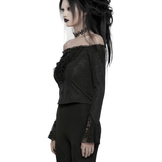 Punk Rave schulterfreies Shirt Madame-Lydia