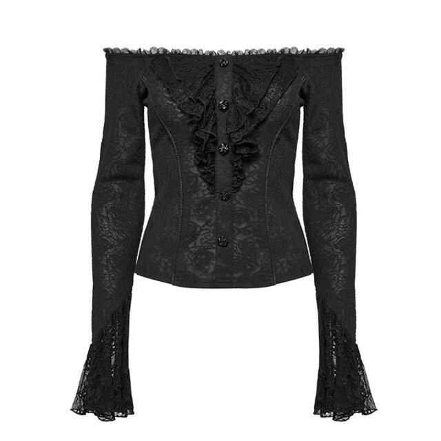 Punk Rave schulterfreies Shirt Madame-Lydia