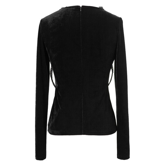 Eva Lady mesh shirt Melisandre in two-layer bolero look