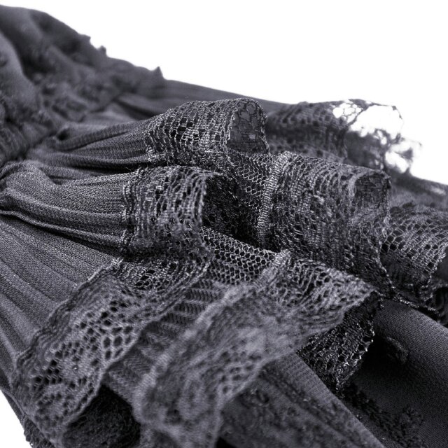 Dark In Love semi-sheer tunic Vespertine with puff sleeves