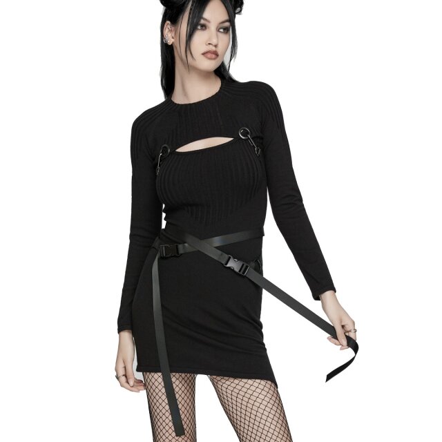 PUNK RAVE 2-piece cyber goth knit dress night raver