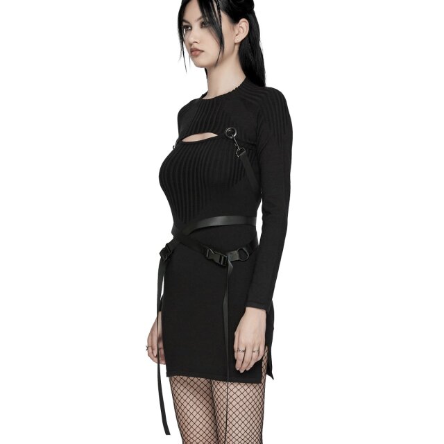 PUNK RAVE 2-piece cyber goth knit dress night raver