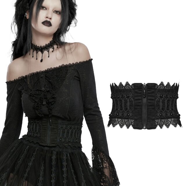PUNK RAVE Gothic Korsagengürtel (WS-639YDF) mit...