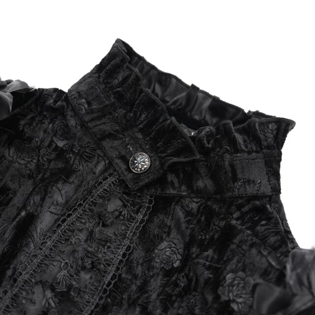 Kurzes Victorian Goth Bolero-Cape Nostalgia 3XL-4XL