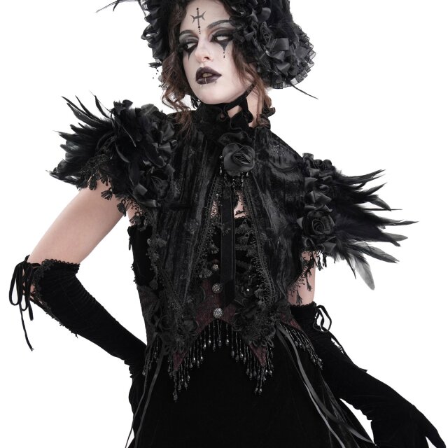 Short Victorian Goth bolero cape Nostalgia