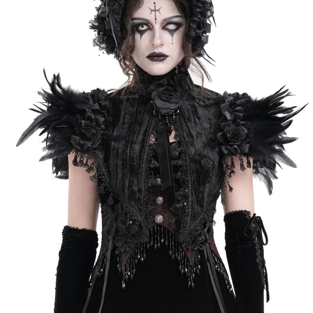 Short Victorian Goth bolero cape Nostalgia