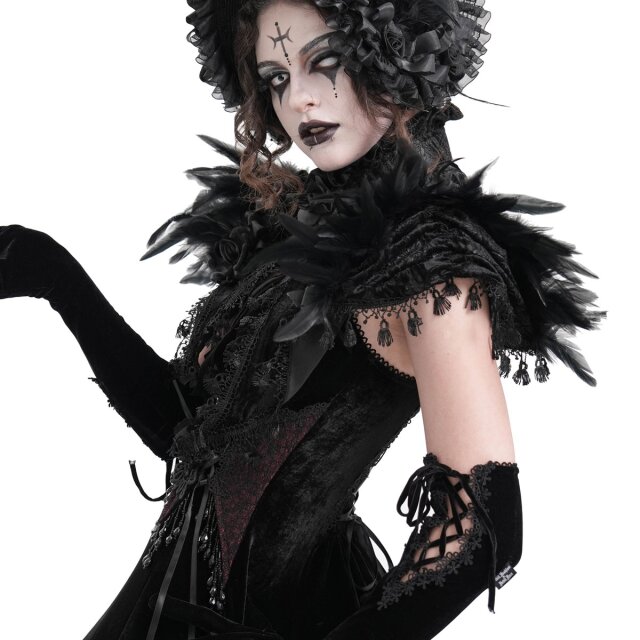 Short Victorian Goth bolero cape Nostalgia