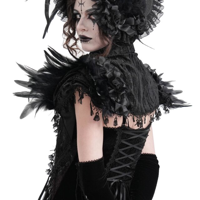 Short Victorian Goth bolero cape Nostalgia