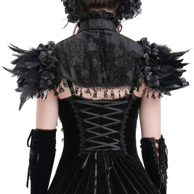 Short Victorian Goth bolero cape Nostalgia