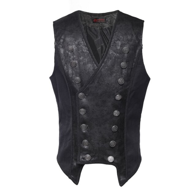 Double-breasted buttoned steampunk mens waistcoat Master-Jefferson