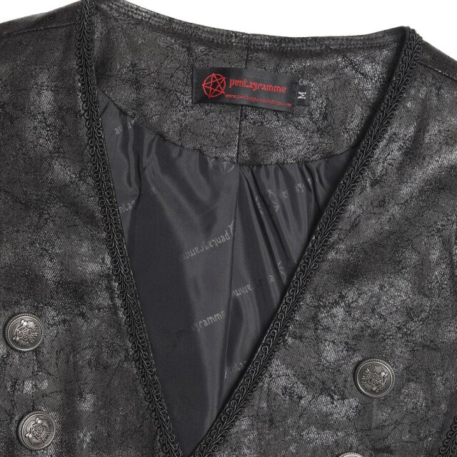 Double-breasted buttoned steampunk mens waistcoat Master-Jefferson