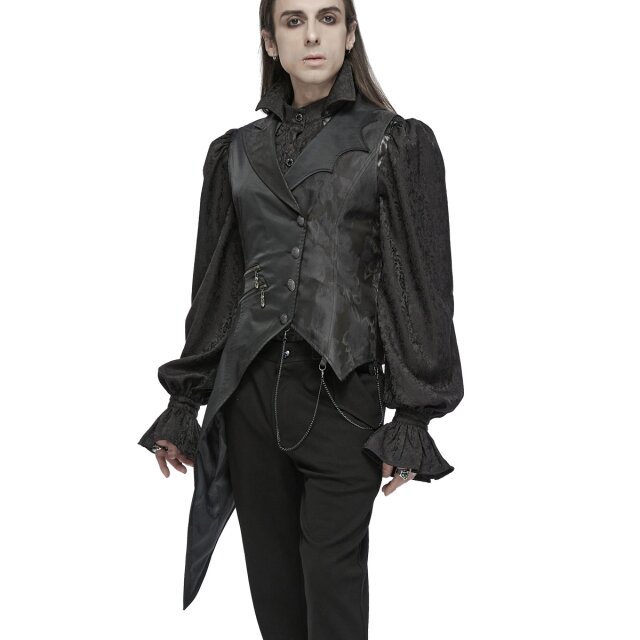 Asymmetrische Punk Rave Gothic-Weste Upir 5XL