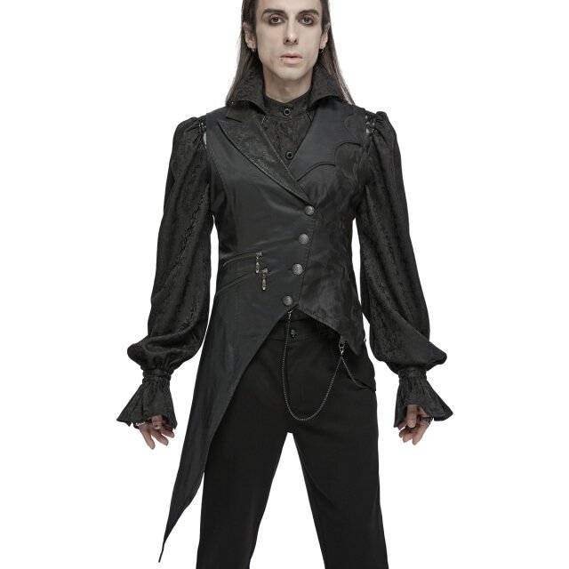 Asymmetrische Punk Rave Gothic-Weste Upir 5XL