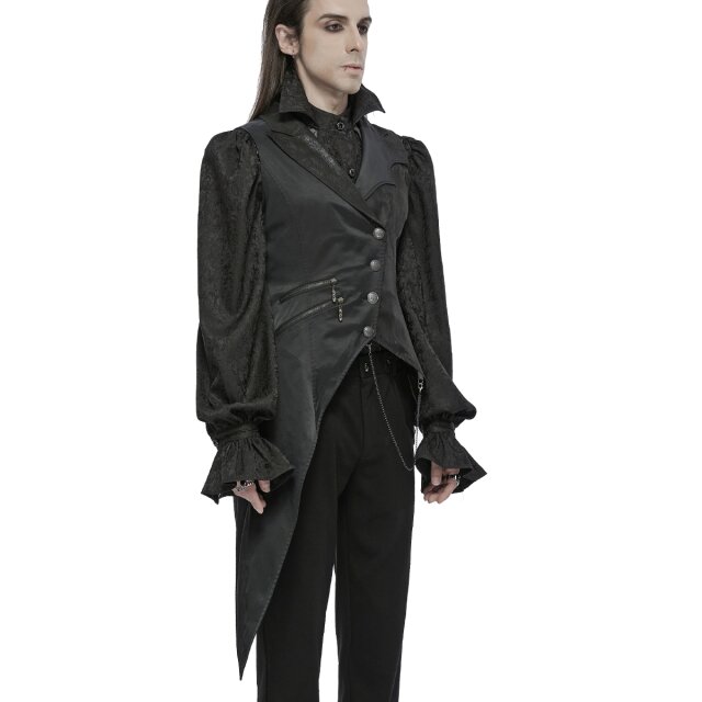 Asymmetrische Punk Rave Gothic-Weste Upir 5XL