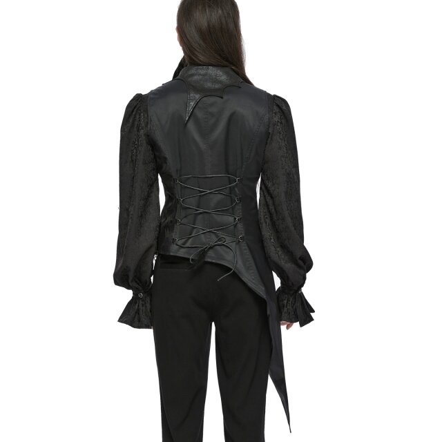 Asymmetrische Punk Rave Gothic-Weste Upir S