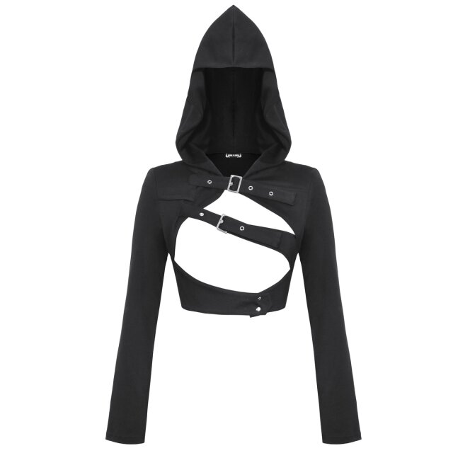 Cyber Goth Bolero Hooded Warp L