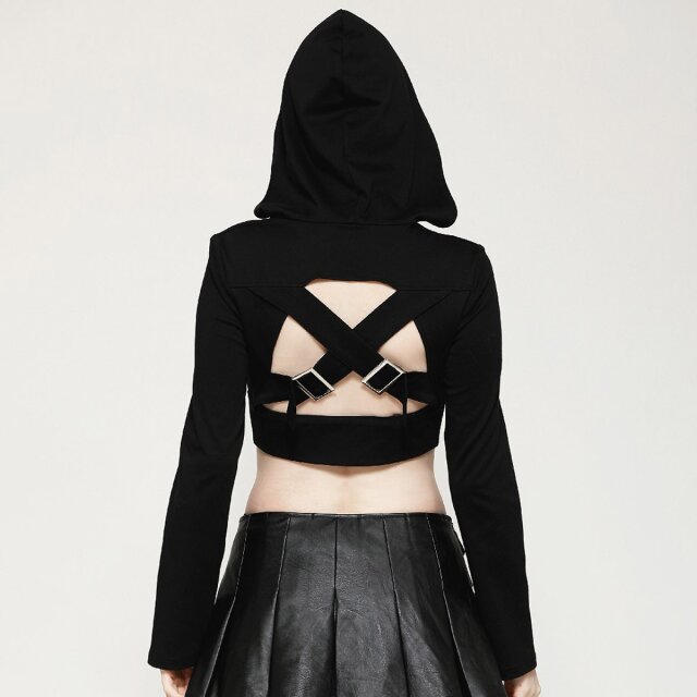 Cyber Goth Bolero Hooded Warp