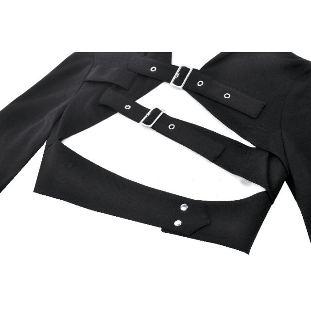 Cyber Goth Bolero Hooded Warp