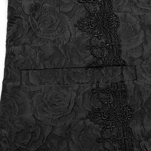 Dark romantic Punk Rave waistcoat Glory Anthem in red or black -