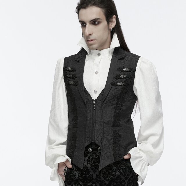 Dark romantic Punk Rave waistcoat Glory Anthem in red or black -