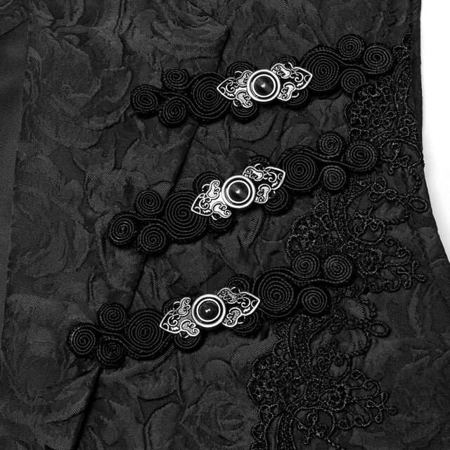 Dark romantic Punk Rave waistcoat Glory Anthem in red or black -